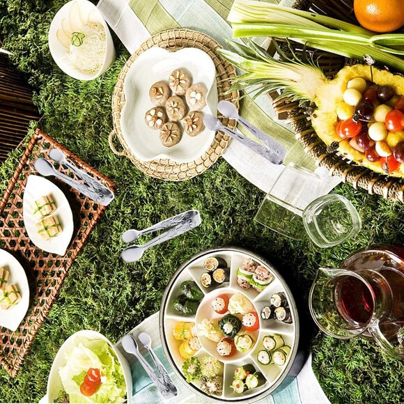 3PCS Mini Serving Tongs, 4Inch Rose Stainless Steel Sugar Cube Tongs, Sliver Sma - Picture 7 of 7